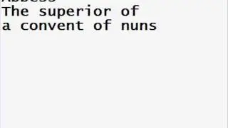 Definition of  Abbess