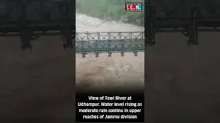 Tawi River Rising in Udhampur | Continuous Rain in Jammu Division