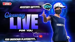 FREE FIRE GIVEAWAY CUSTOMS || CUSTOM ROOMS & RANK GRIND LIVE || STEAM ACC & MORE