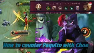 How to dominate Paquito using Chou, Tips and tricks with Full Gameplay