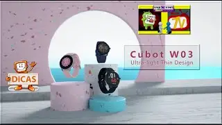 Cubot W03 IP68 &agrave; prova d'&aacute;gua SmartWatch Monitor de Calorias e Frequ&ecirc;ncia Card&iacute;aca.