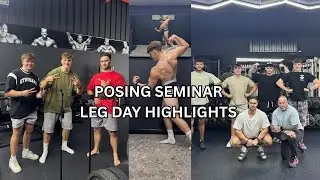 Rfitness Posing Seminar | LEG HIGHLIGHTS with Butcher | Natural Bodybuilding