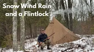Hot Tent Camping with My Tennessee Mountain Rifle | Late Pennsylvania Flintlock Season