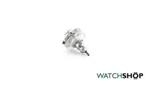 Ladies Swarovski Silver Plated Sparkling Dance Flower Stud Earrings (5396227)