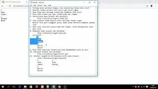 Membuat Json CRUD pada Web menggunkan PHP