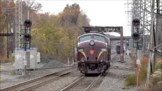 Conrail OCS-100 (PRR E8's) - Bound Brook, NJ - October 31, 2015