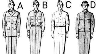 Four Classes WWII US Of Uniforms