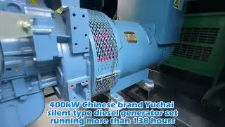 400kW Chinese brand Yuchai silent type diesel generator set