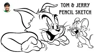Beautiful Tom & Jerry, Pencil Sketch Art ✏️🔥 #artwork #tom&jerry #pencilsketch