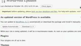 WordPress Tutorial ~ How To Update Wordpress
