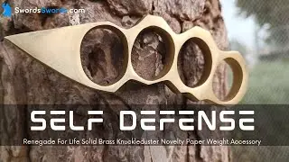 Renegade For Life Solid Brass Knuckleduster Novelty Paper Weight Accessory