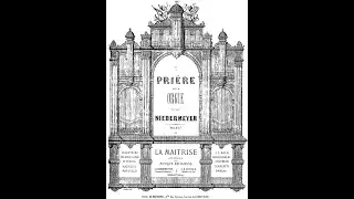 Louis Niedermeyer - Pri&egrave;re en mi mineur