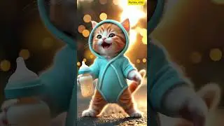 Hip hop dance 💃 cute baby kitty❤️🫶|| #ai#cat#funny#cute#catshort##viralvideo