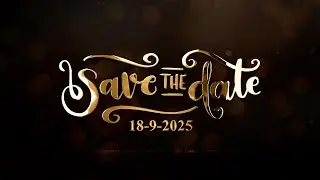 🟢18 || Royal Golden & Elegant Text Invitation Video | Save the Date | KWM @WhatsApp +91 6381281488