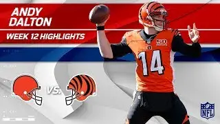 Andy Dalton Leads Cincy to Victory w/ 2 TDs vs. Cleveland! | Browns vs. Bengals | Wk 12 Player HLs