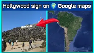Hollywood sign on Google maps || #shorts
