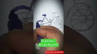 How to make cycle from M? Its very ea.. #easydrawing #cycledrawingfromM #cycleart #stepbystepdrawing