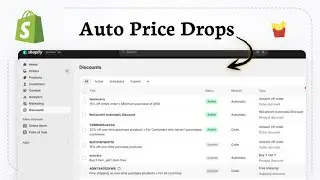 Как создать автоматическую скидку на товар в Shopify