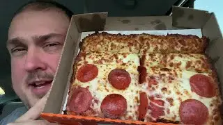 Little Caesars New $4.99 Detroit Style Slices and Sticks Review
