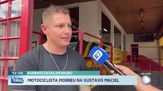 Acidente fatal em Bauru: Motociclista morreu na Gustavo Maciel
