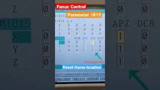 Как сбросить исходное положение контроллера Fanuc #параметр #fanuc #cncmilling #howto #shorts