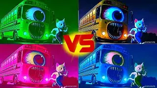 School Bus Head Eater🆚 School Bus Monster🆚 Tiles Hop EDM Rush #3