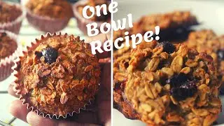 Oats Banana Muffins & Cookies / One Bowl Recipe