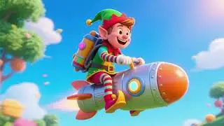 Jolly Elf Jetpack Ride | Holiday Nursery Rhymes & Kids Songs