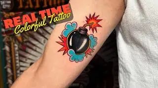 Real Time Color Tattoo l How to colorful tattoo?