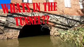 Dark Spooky Tunnel Kayak Adventure! | Historic Mill Explored