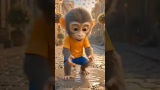 Chikku&rsquo;s Kindness ❤️#shorts #animals #viral #cute #monkey #animation #cartoon #shortvideo
