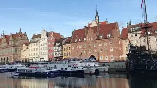 Gdansk Motlawa River canal waterfront