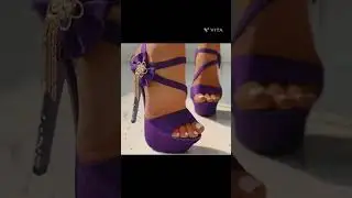 purple highheels sandals #shorts