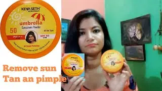 keya Seth Aromatherapy umbrella Sunscreen Powder Spf50 honest review non sponsored Anjali vlog style