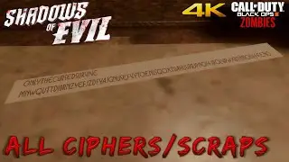 SHADOWS OF EVIL Easter Eggs: 'All Ciphers and Scrap Paper Locations' Guide (4K)