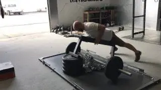 Incline Barbell row w/chains