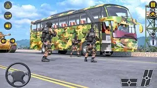 US Military Bus Simulator Game | Army Bus Driving Games 3D | Indian Army Bus Simulator Game Android