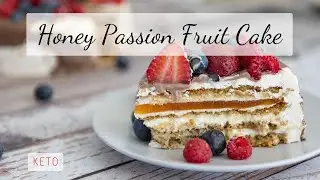 NO SUGAR, NO WHEAT FLOUR - Gluten-Free Honey Almond Cake Recipe with Passion Fruit Marmalade