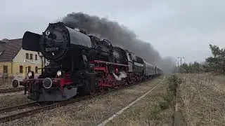 Dampflok 52 8177-9 Durchfahrt Bahnhof Wriezen