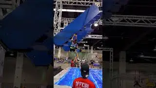 Young Athlete Conquers Ninja Warrior Course