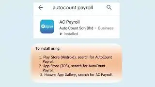 Мобильное приложение для расчета заработной платы AutoCount Cloud