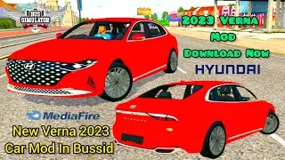 Verna 2023 car mod in bussid | Verna 2023 #bussid #bussidmod #hyundai #verna #verna2023 #hyundai