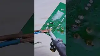 how to clean tin on a PCB board the old way #tips #desoldering #old #tips #creative #ideas