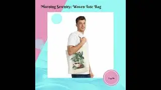 Morning Serenity: Woven Tote Bag