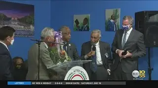 Keys To NYC Presented To Charles Rangel, George Gresham