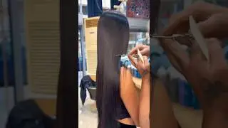perfect long to short bob haircut | silky long haircut by man #bobhaircut #shorthair #haircut