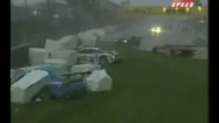 Massive Race Car Crash