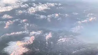 Flight to Kos - Flying over the Alps 