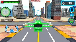 Flying Bus Robot Transform War - Police Robot Games - Android Gameplay