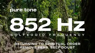 852 Hz Pure Tone ❯ Solfeggio Frequency ❯ REMOVE FEAR, SELF DOUBT ❯ Returning to Spiritual Order ❯ 7H